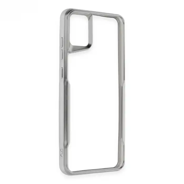 Samsung Galaxy A05 Kılıf Boyi Silikon Kapak - Gümüş