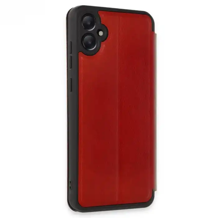 Samsung Galaxy A05 Kılıf Flip Cover - Kırmızı