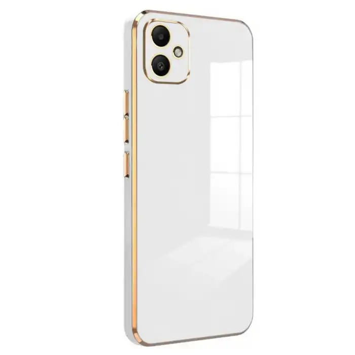 Samsung Galaxy A05 Kılıf Volet Silikon - Beyaz