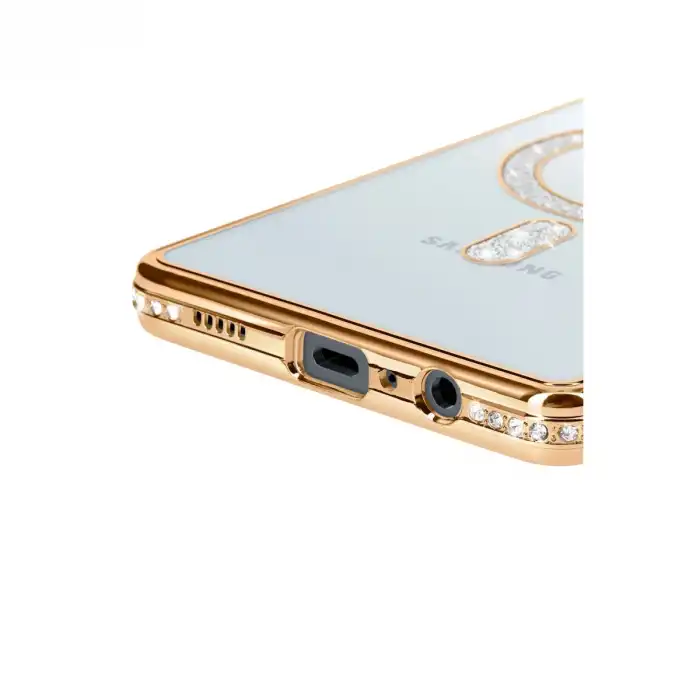Samsung Galaxy A06 Joke Simli Magneticsafe Kılıf - Gold