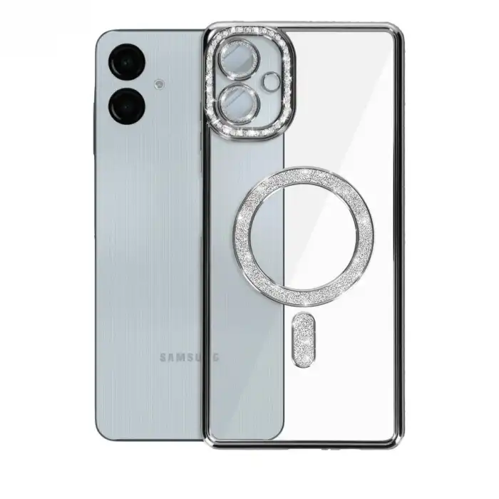 Samsung Galaxy A06 Joke Simli Magneticsafe Kılıf - Siyah
