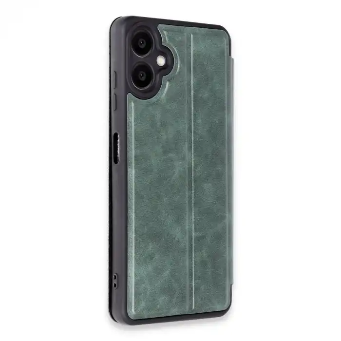 Samsung Galaxy A06 Kılıf Flip Cover - Koyu Yeşil