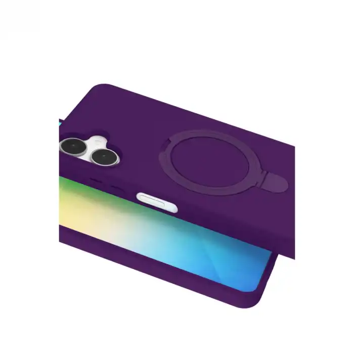 Samsung Galaxy A06 Regal Magsafe Standlı Kapak - Derin Mor