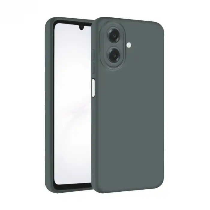 Samsung Galaxy A07 4g Nano İçi Kadife Silikon - Gri