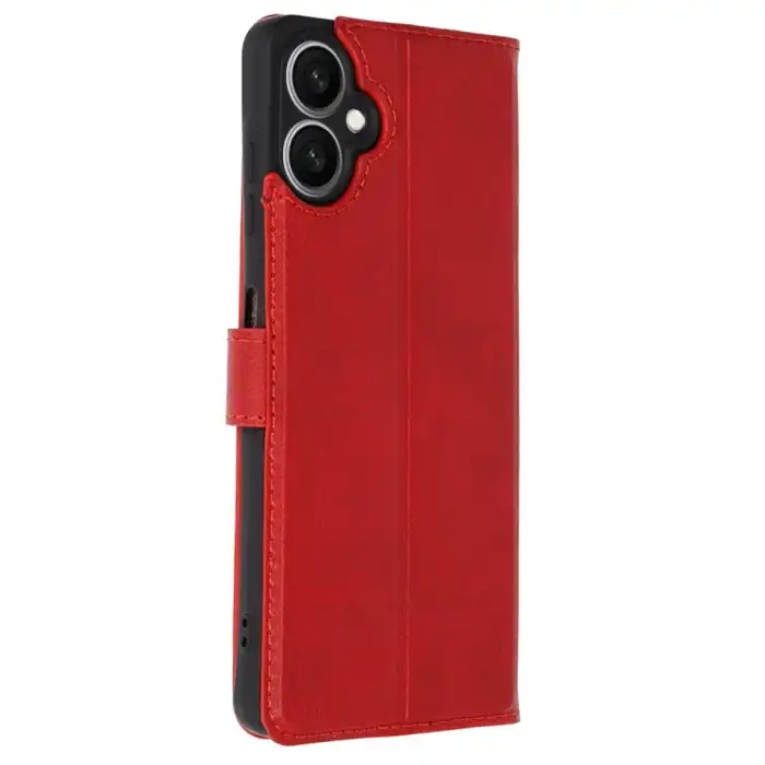 Samsung Galaxy A07 4g Trend S Plus Kapaklı Kılıf - Kırmızı