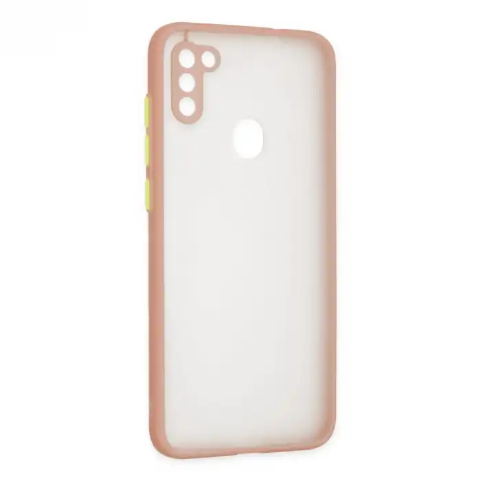 Samsung Galaxy A11 Kılıf Montreal Silikon Kapak - Pembe