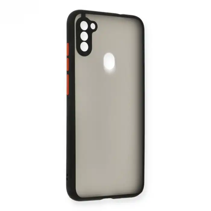 Samsung Galaxy A11 Kılıf Montreal Silikon Kapak - Siyah