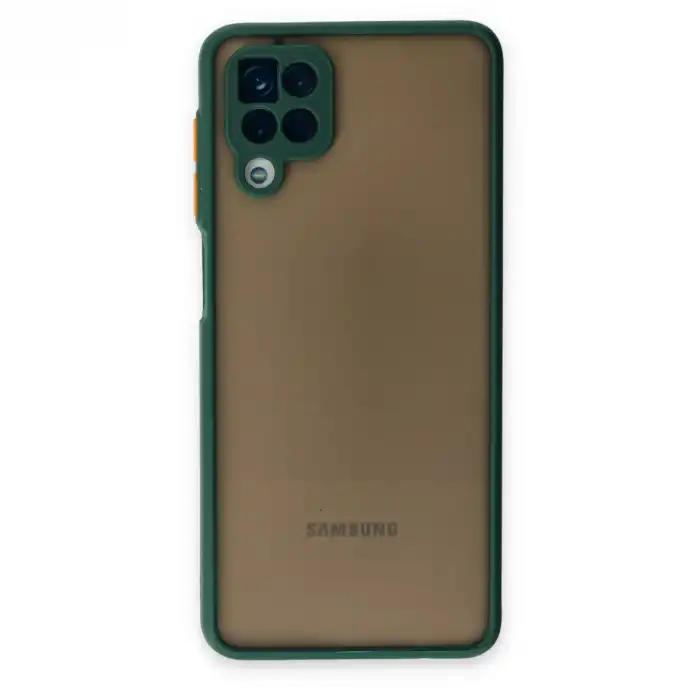 Samsung Galaxy A12 Kılıf Montreal Silikon Kapak - Yeşil