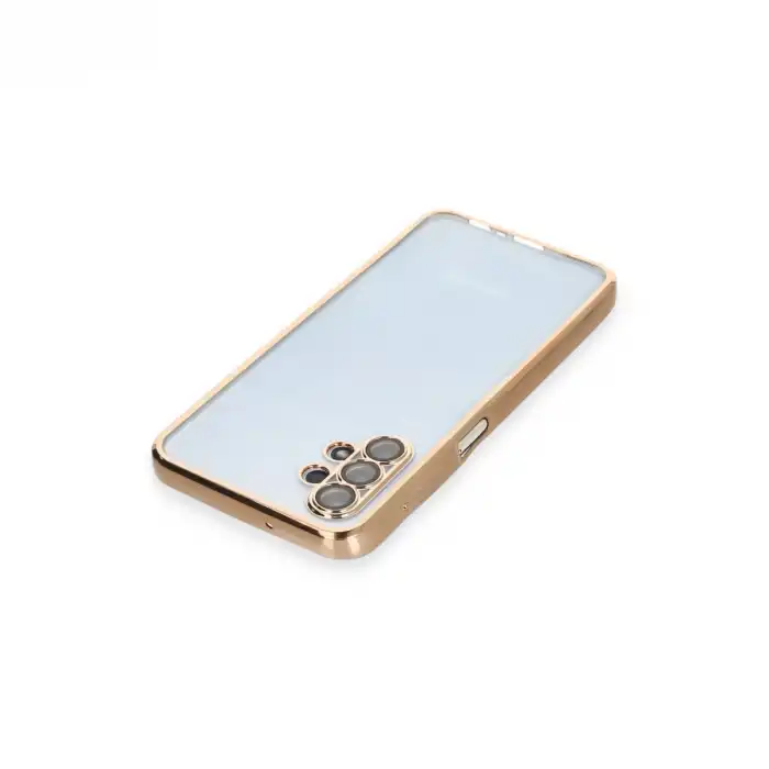 Samsung Galaxy A13 4g Kılıf Razer Lensli Silikon - Gold
