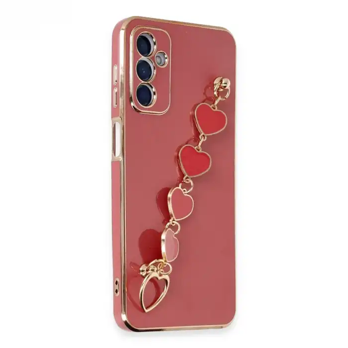 Samsung Galaxy A14 4g Kılıf Esila Silikon - Kırmızı