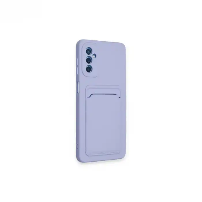 Samsung Galaxy A14 4g Kılıf Kelvin Kartvizitli Silikon - Lila