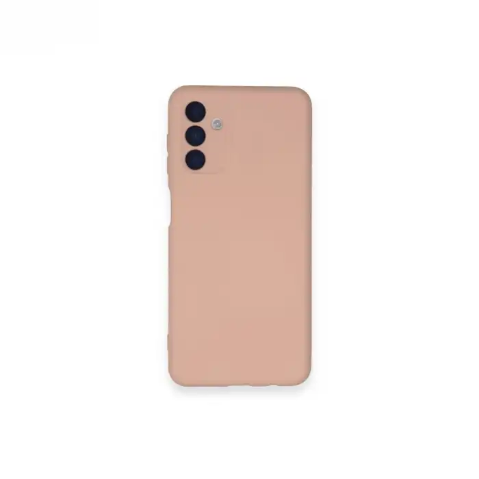 Samsung Galaxy A14 4g Kılıf Nano İçi Kadife Silikon - Pudra