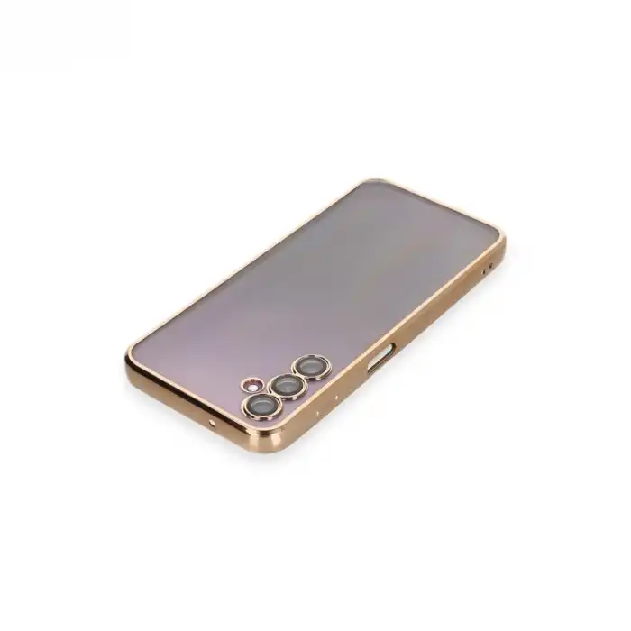 Samsung Galaxy A14 4g Kılıf Razer Lensli Silikon - Gold