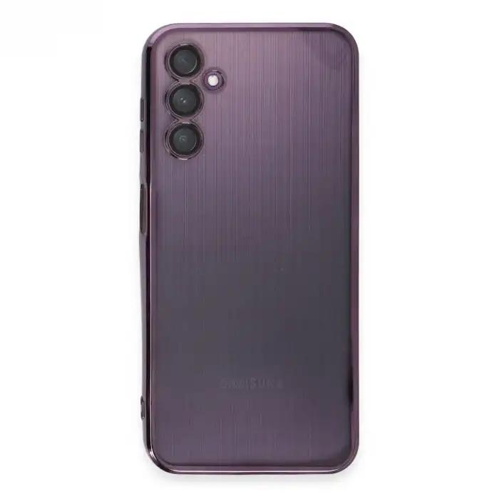 Samsung Galaxy A14 4g Kılıf Razer Lensli Silikon - Mor