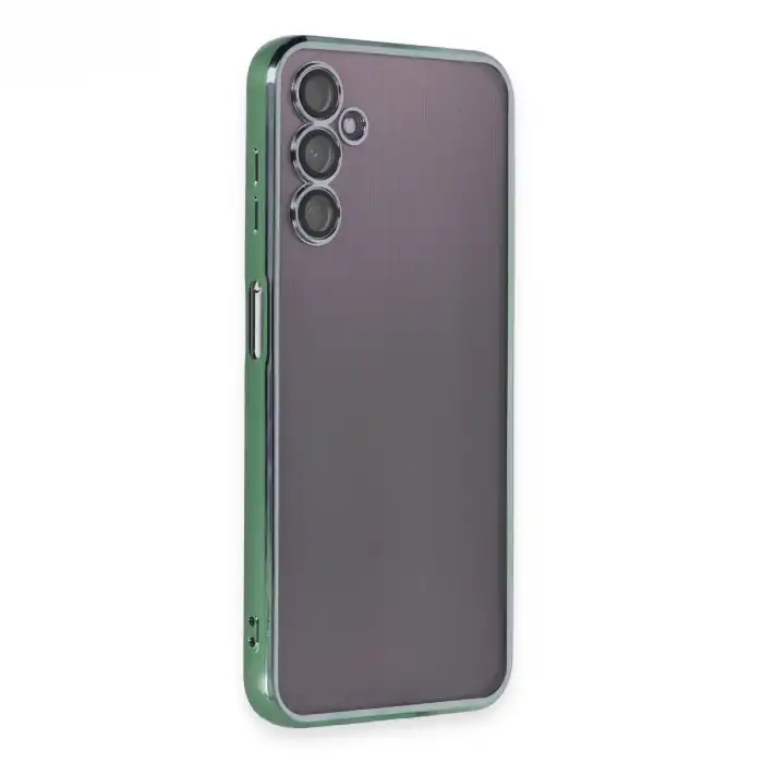 Samsung Galaxy A14 4g Kılıf Razer Lensli Silikon - Yeşil