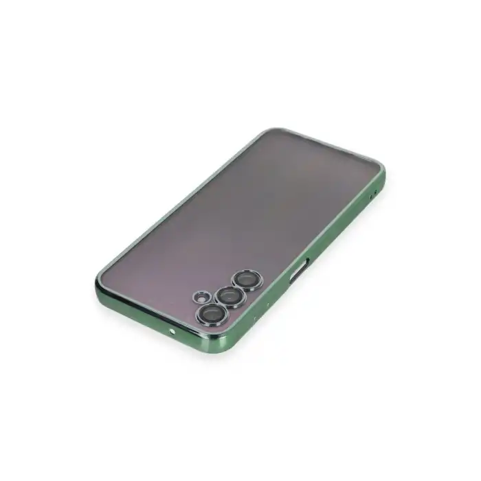 Samsung Galaxy A14 4g Kılıf Razer Lensli Silikon - Yeşil