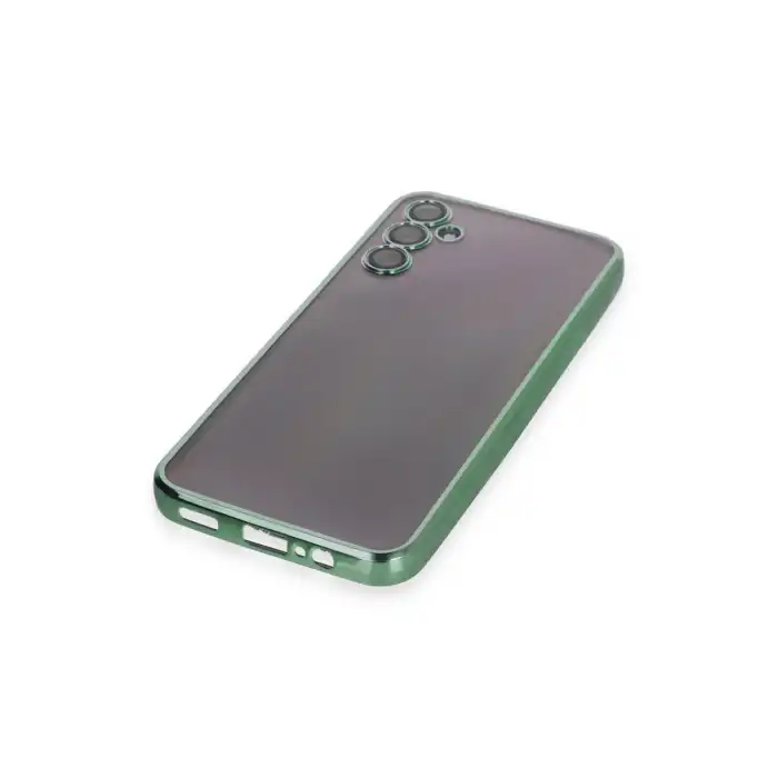Samsung Galaxy A14 4g Kılıf Razer Lensli Silikon - Yeşil