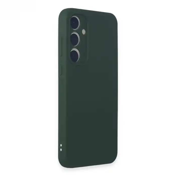 Samsung Galaxy A15 4g Kılıf First Silikon - Koyu Yeşil