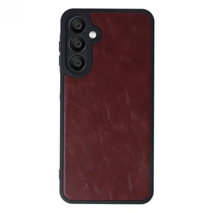 Samsung Galaxy A16 5g Kılıf Aras Deri Kapak - Bordo