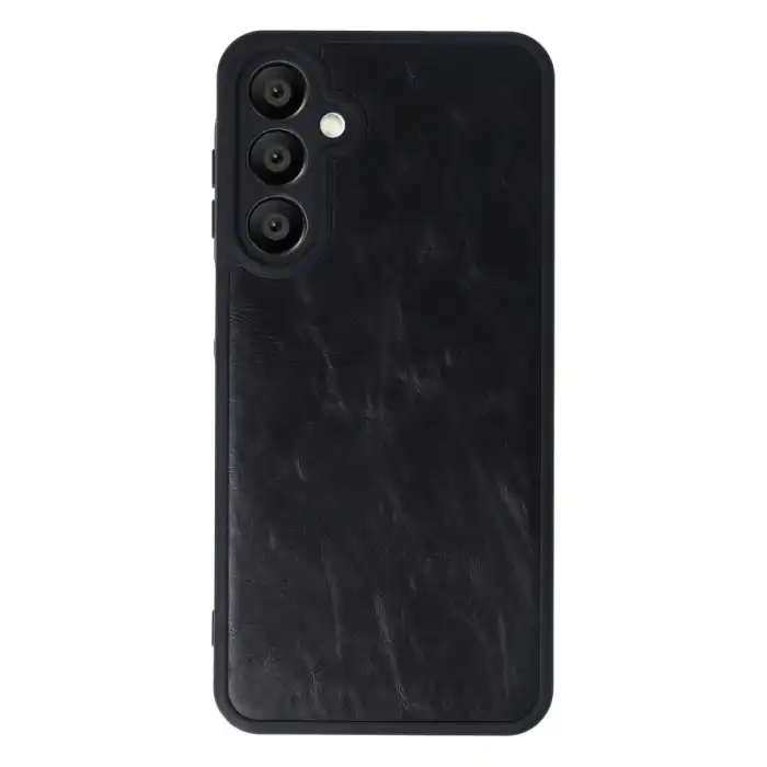 Samsung Galaxy A16 5g Kılıf Aras Deri Kapak - Siyah