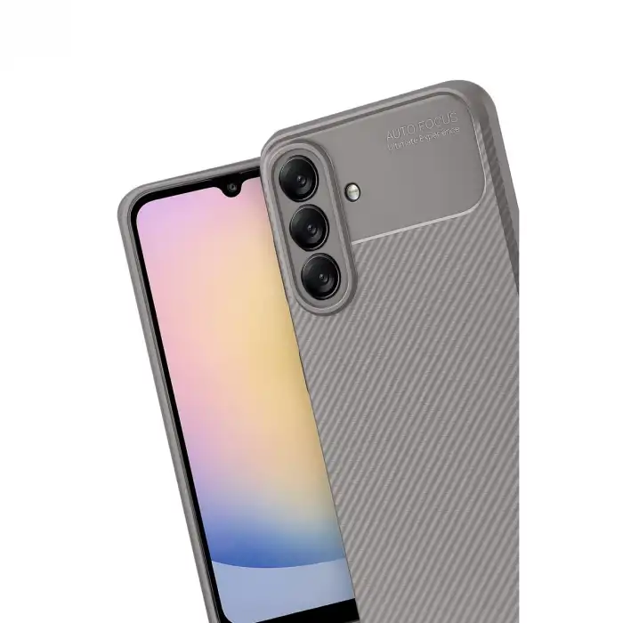 Samsung Galaxy A17 5g Auto Focus Karbon Kapak - Gri