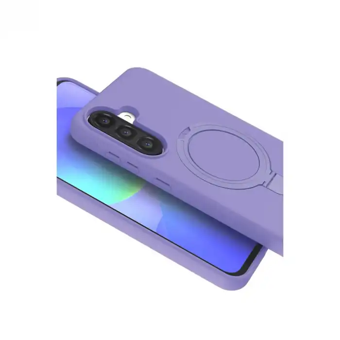Samsung Galaxy A17 5g Regal Magsafe Standlı Kapak - Lila