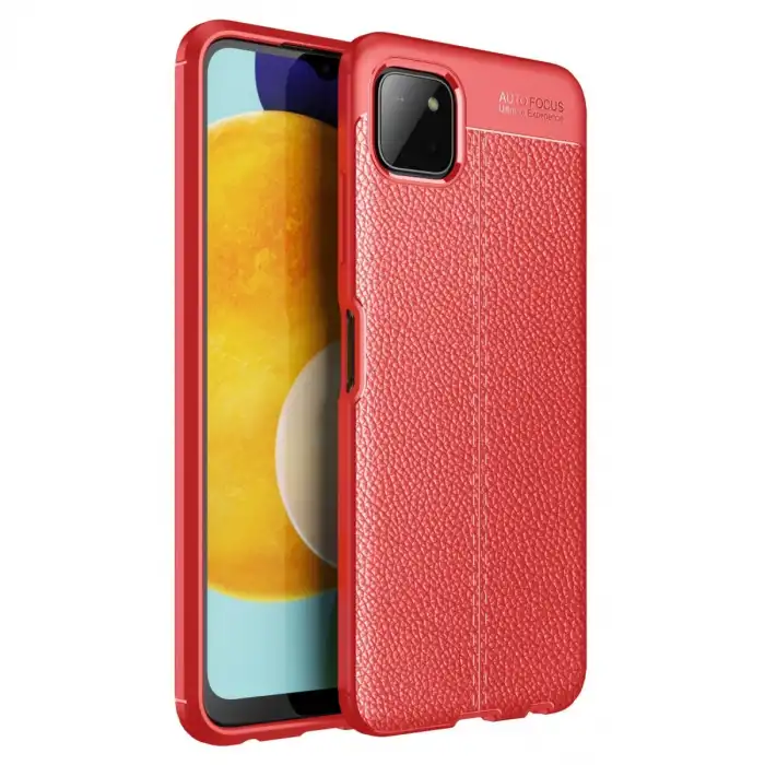 Samsung Galaxy A22 Kılıf Auto Focus Kapak - Kırmızı