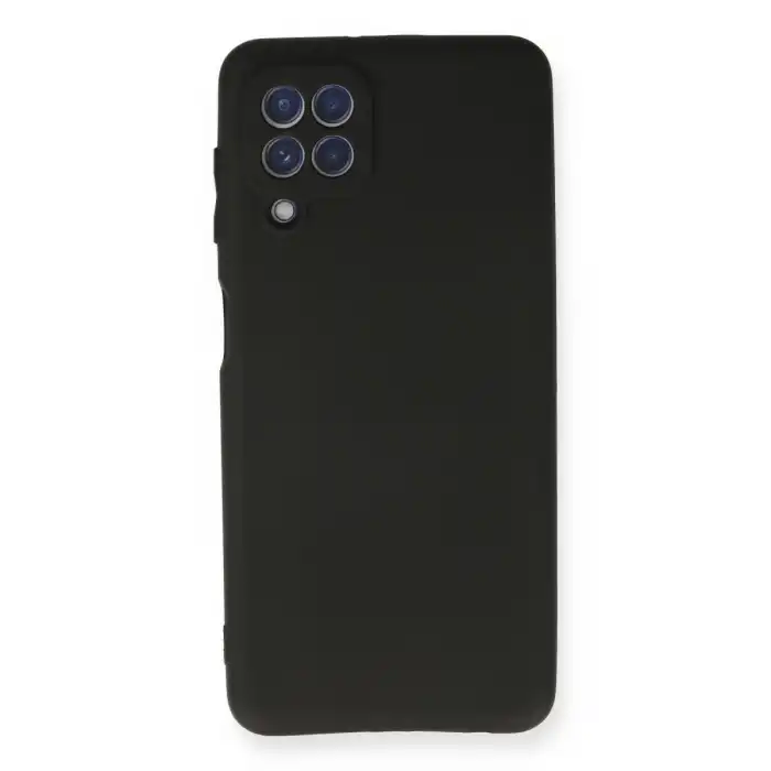 Samsung Galaxy A22 Kılıf First Silikon - Siyah