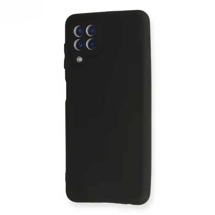 Samsung Galaxy A22 Kılıf First Silikon - Siyah