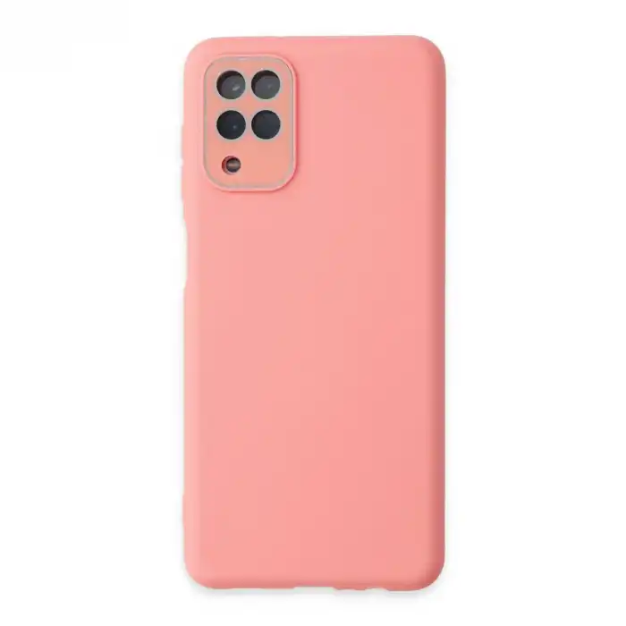 Samsung Galaxy A22 Kılıf Lansman Glass Kapak - Pembe