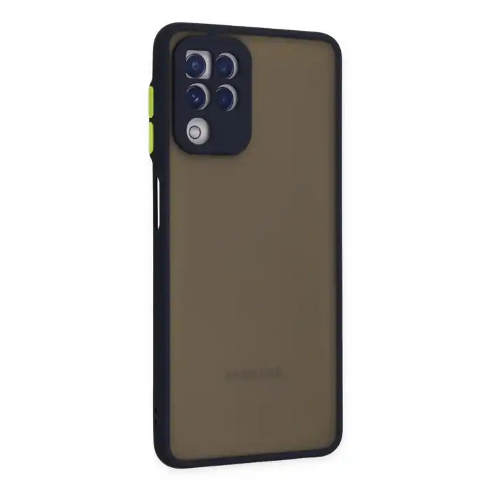 Samsung Galaxy A22 Kılıf Montreal Silikon Kapak - Lacivert