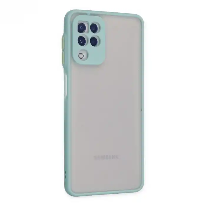Samsung Galaxy A22 Kılıf Montreal Silikon Kapak - Turkuaz