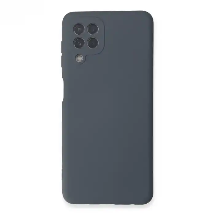 Samsung Galaxy A22 Kılıf Nano İçi Kadife Silikon - Gri