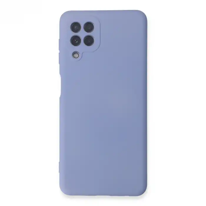 Samsung Galaxy A22 Kılıf Nano İçi Kadife Silikon - Lila