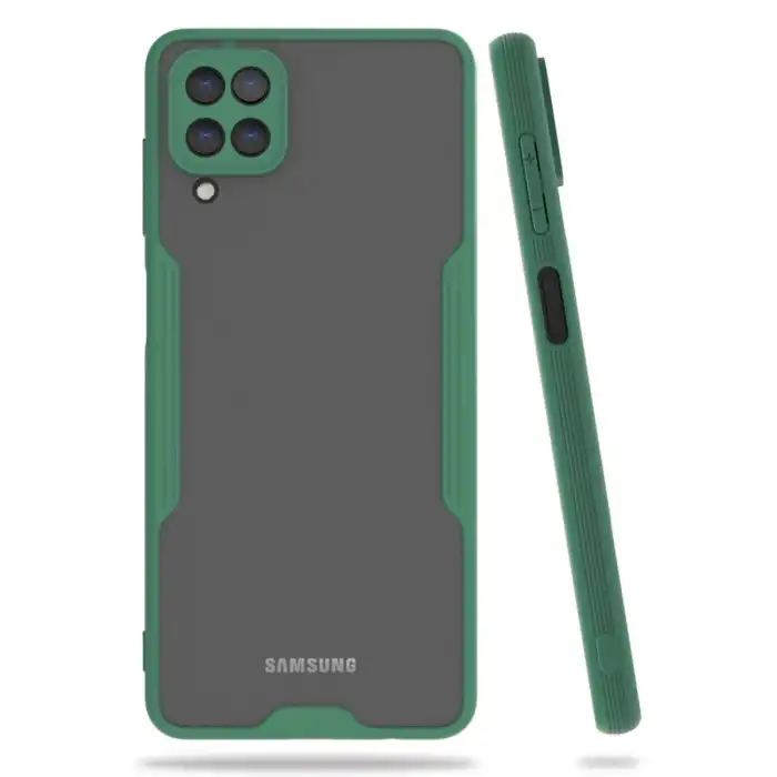 Samsung Galaxy A22 Kılıf Platin Silikon - Yeşil