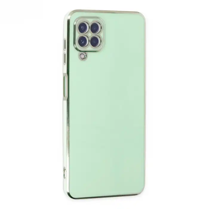 Samsung Galaxy A22 Kılıf Volet Silikon - Açık Yeşil