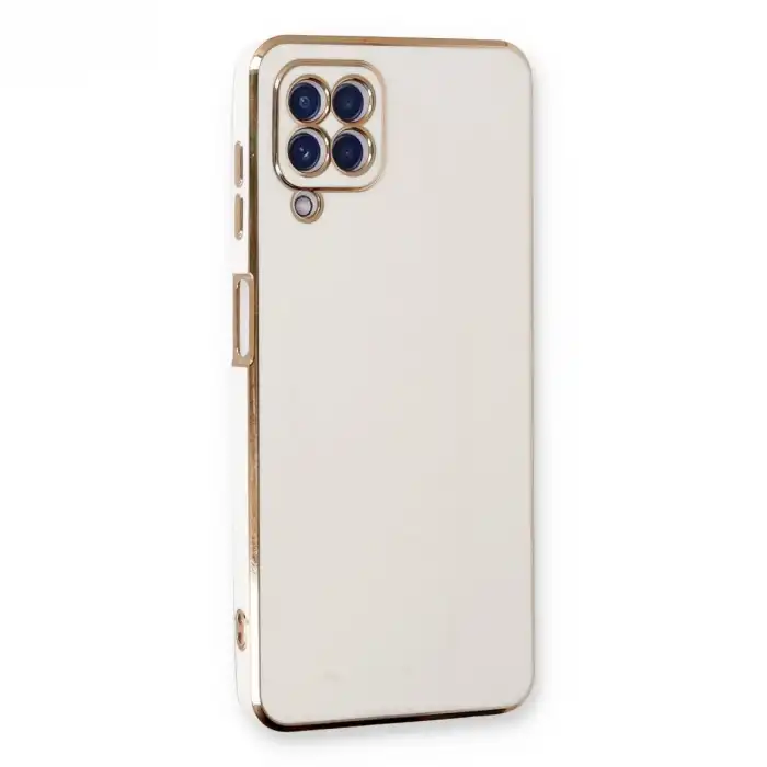 Samsung Galaxy A22 Kılıf Volet Silikon - Beyaz