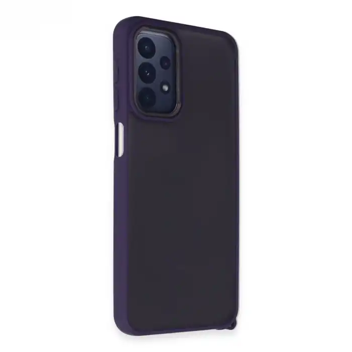 Samsung Galaxy A23 4g Kılıf Elegant Kapak - Derin Mor