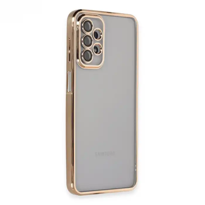 Samsung Galaxy A23 4g Kılıf Razer Lensli Silikon - Gold