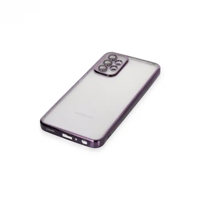 Samsung Galaxy A23 4g Kılıf Razer Lensli Silikon - Mor