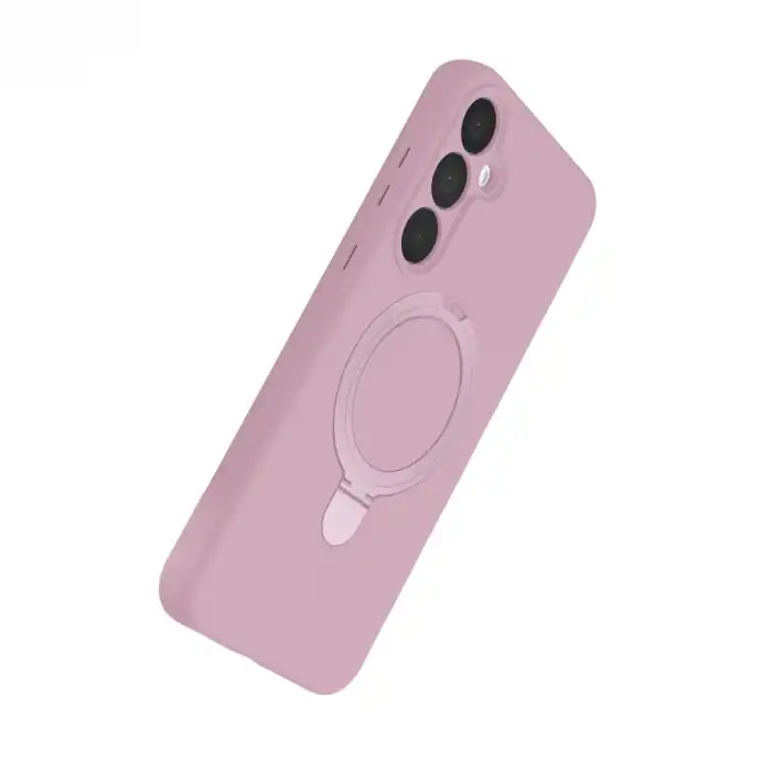 Samsung Galaxy A25 5g Regal Magsafe Standlı Kapak - Açık Pembe