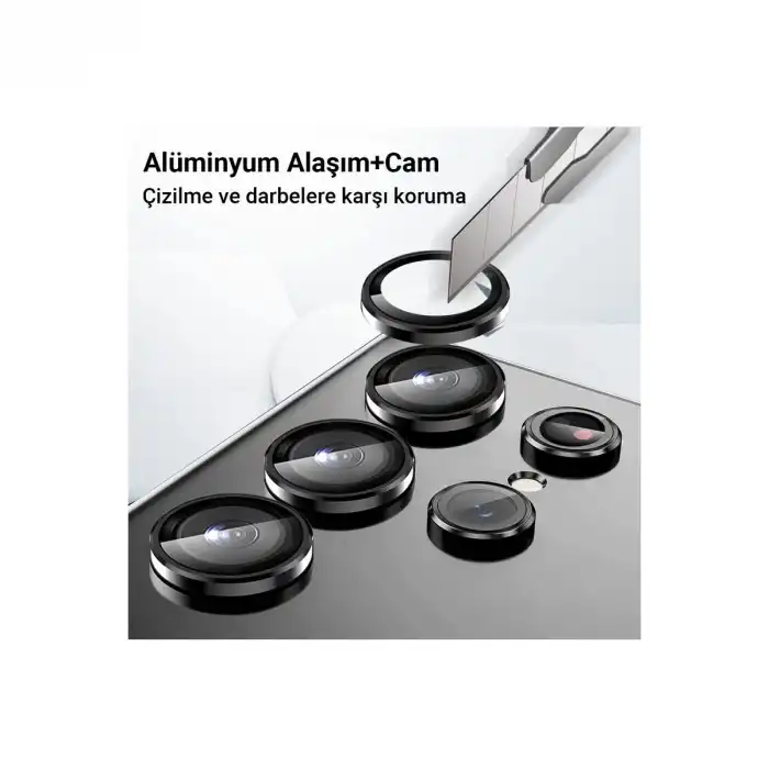 Samsung Galaxy A25 5g Valdez Metal Kamera Lens - Gümüş