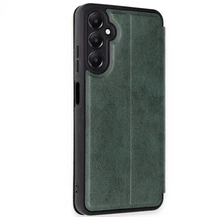 Samsung Galaxy A26 Kılıf Flip Cover - Koyu Yeşil