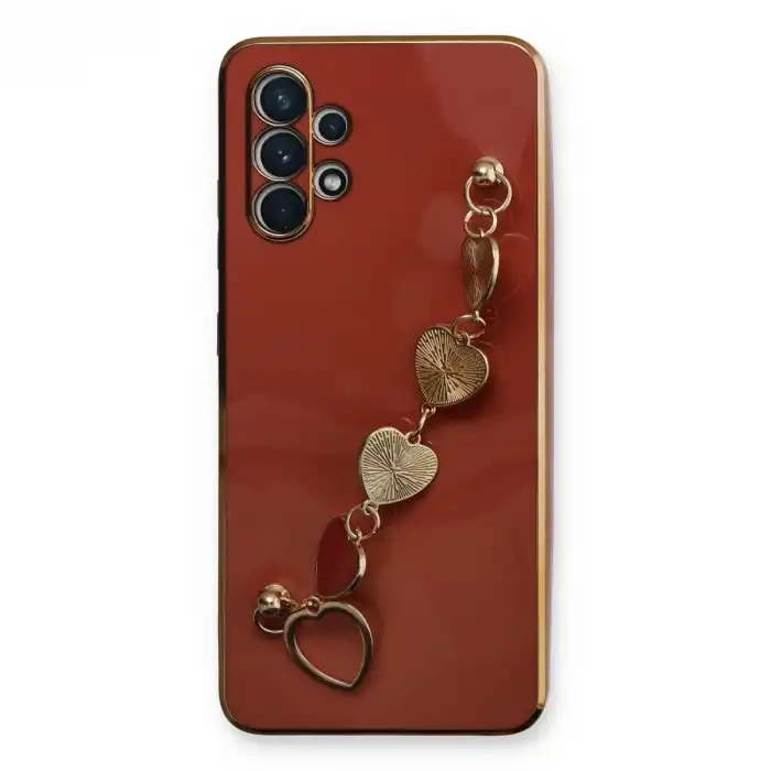 Samsung Galaxy A32 Kılıf Esila Silikon - Kırmızı