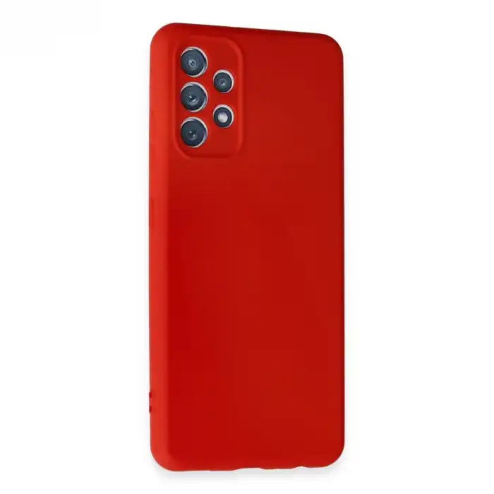 Samsung Galaxy A32 Kılıf First Silikon - Kırmızı