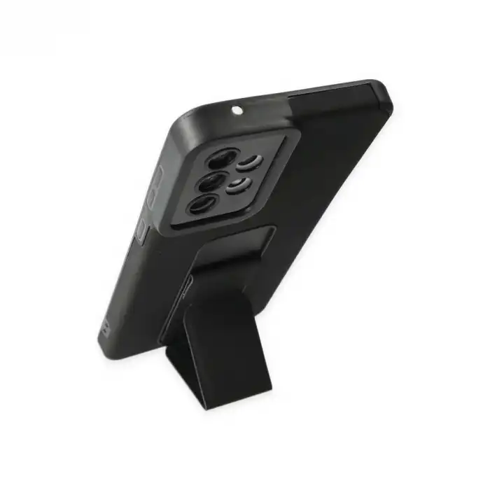 Samsung Galaxy A33 5g Kılıf Mega Standlı Silikon - Siyah