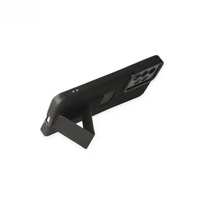 Samsung Galaxy A33 5g Kılıf Mega Standlı Silikon - Siyah