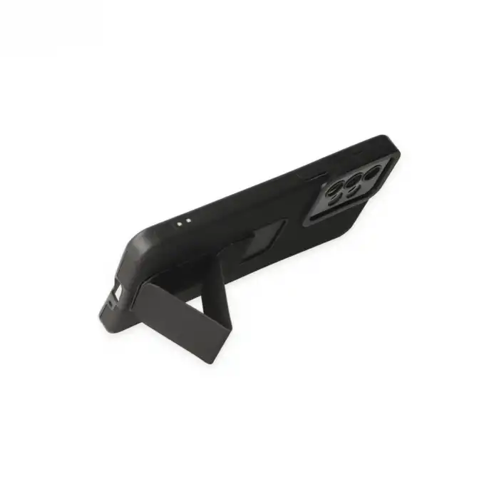 Samsung Galaxy A33 5g Kılıf Mega Standlı Silikon - Siyah