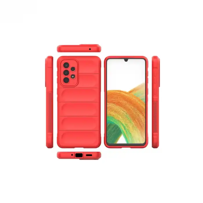 Samsung Galaxy A33 5g Kılıf Optimum Silikon - Kırmızı