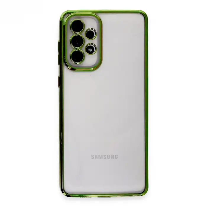 Samsung Galaxy A33 5g Kılıf Razer Lensli Silikon - Yeşil